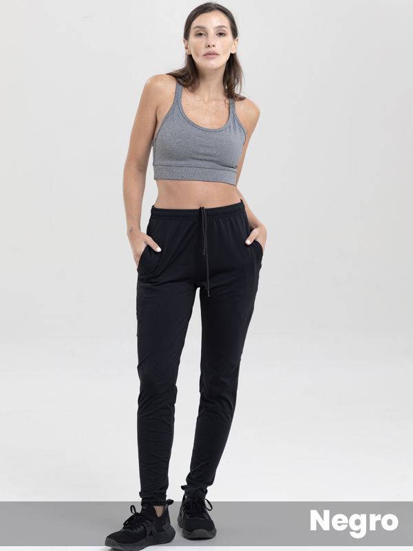 Pantalón Microfibra Con Lycra Y Bolsillo