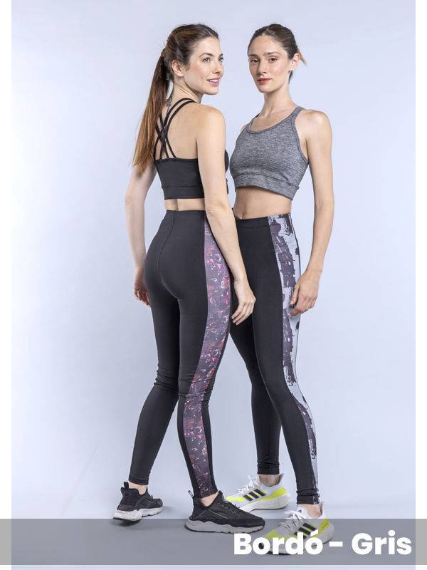 Leggins Microfibra Con Guarda Estampada