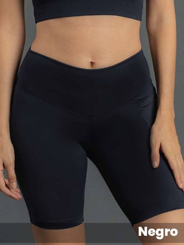 Biker Microfibra Lisa Con Bolsillo