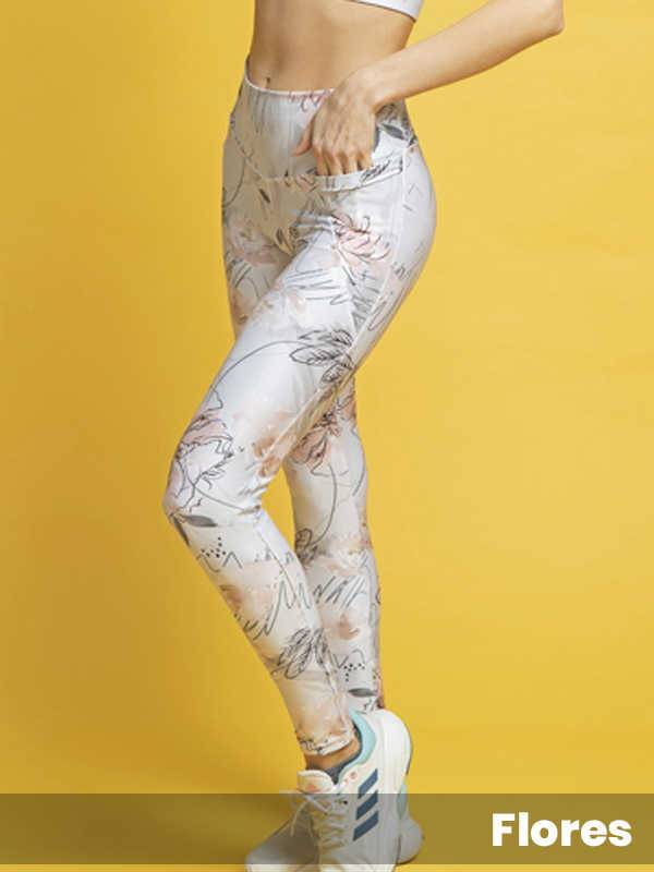 Leggins Microfibra Estampada Con Bolsillo