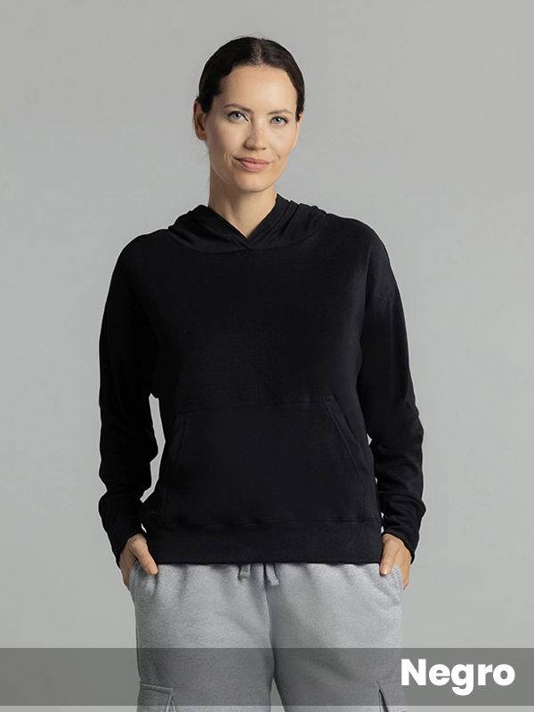 Buzo con capucha micropolar con Lycra