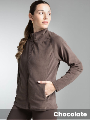 Campera Sin Capucha Micropolar Con Elastano