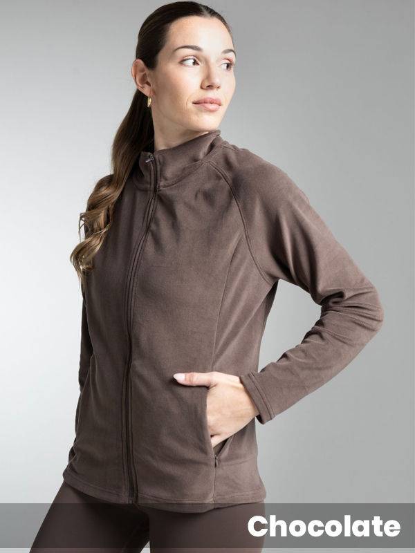 Campera Sin Capucha Micropolar Con Elastano