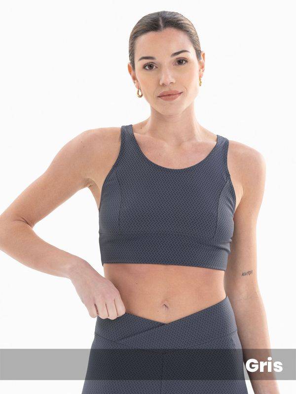 Top Microfibra Estampado , Bretel Ancho