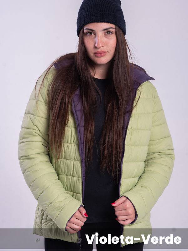 Campera Matelasse Con Capucha Reversible