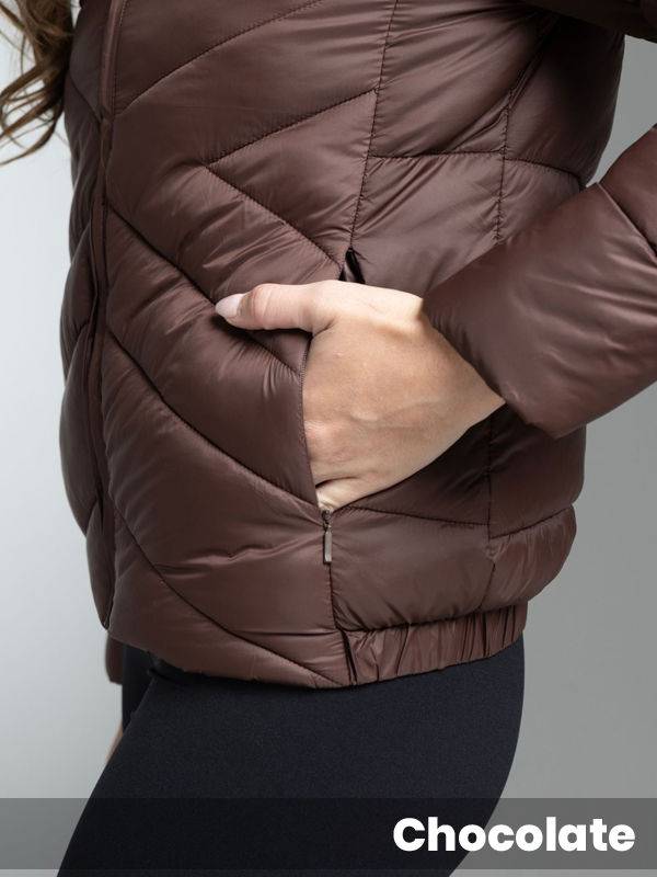 Campera Diagonales con capucha