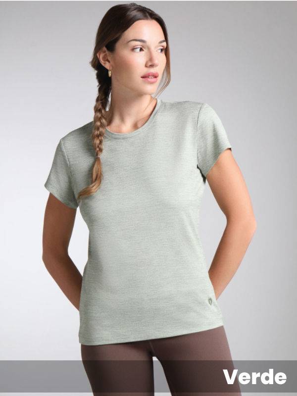 Remera manga corta técnica outdoor Granith con Protección UV