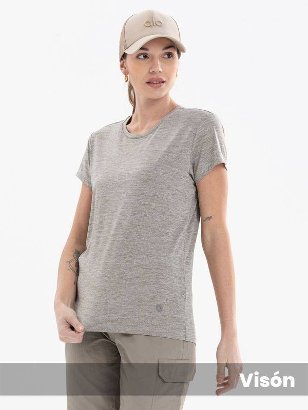 Remera manga corta técnica outdoor Granith con Protección UV