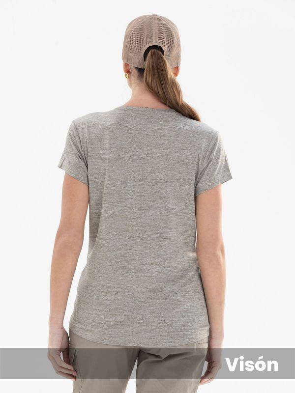 Remera manga corta técnica outdoor Granith con Protección UV