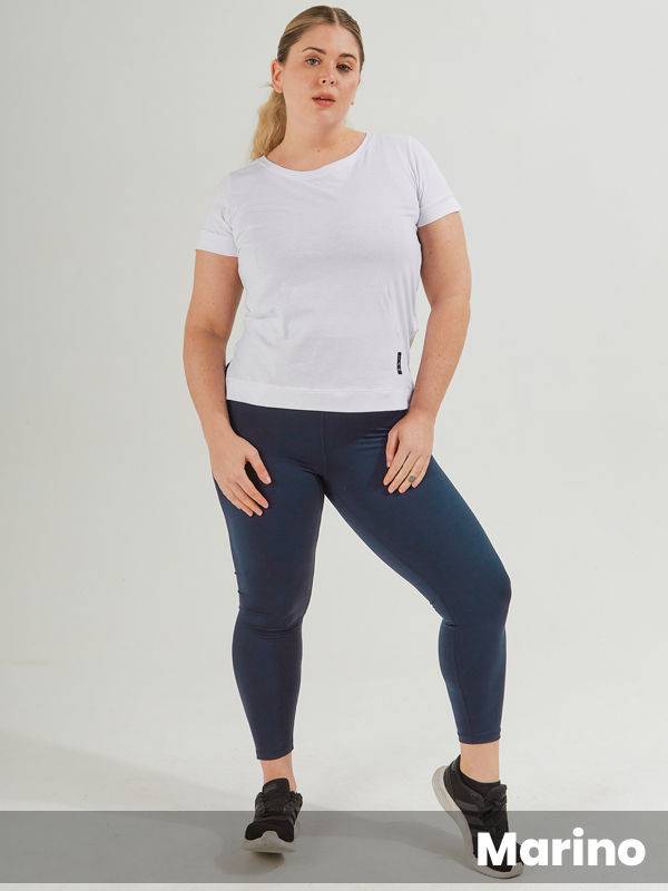 Leggins 7/8 Costuras Planas Y Bolsillo Interno 20 % Spandex 80 % Nylon