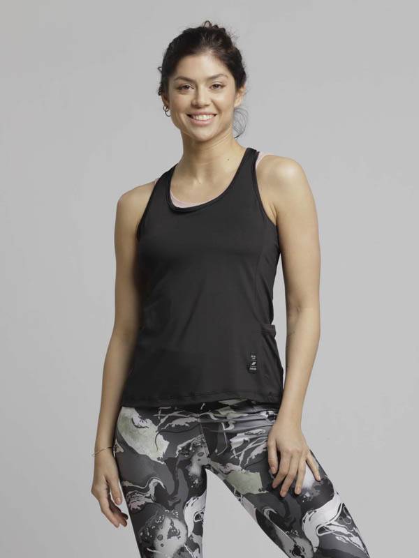 Musculosa Microfibra Con Bolsillo