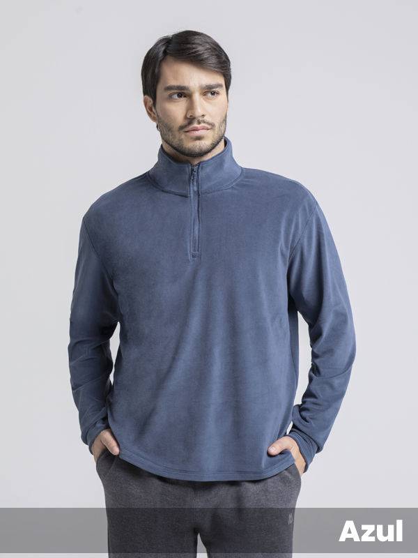 Buzo Mediocierre Micropolar Con Lycra