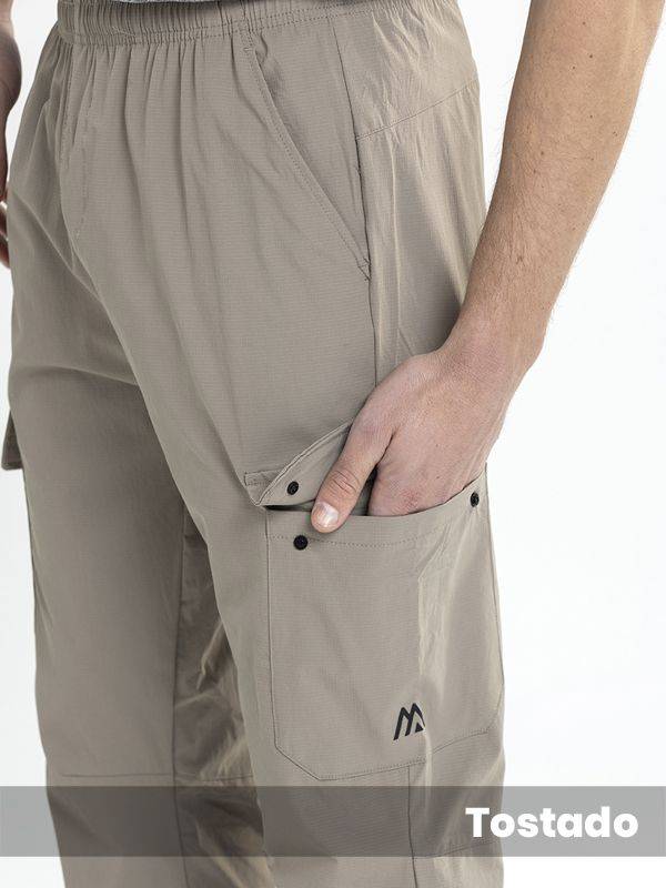Pantalón cargo ripstop con lycra