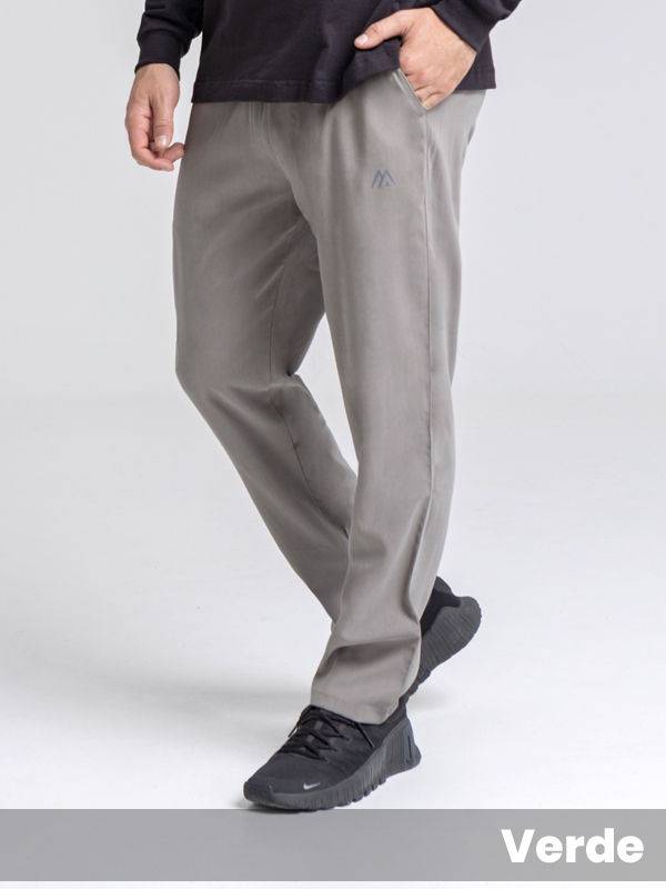 Jogger gabardina con elastano y cordon en cintura