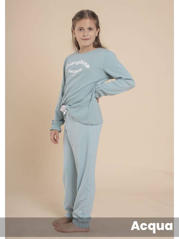 Pantalon interlock y remera desagujada BUONGIORNO AMORE