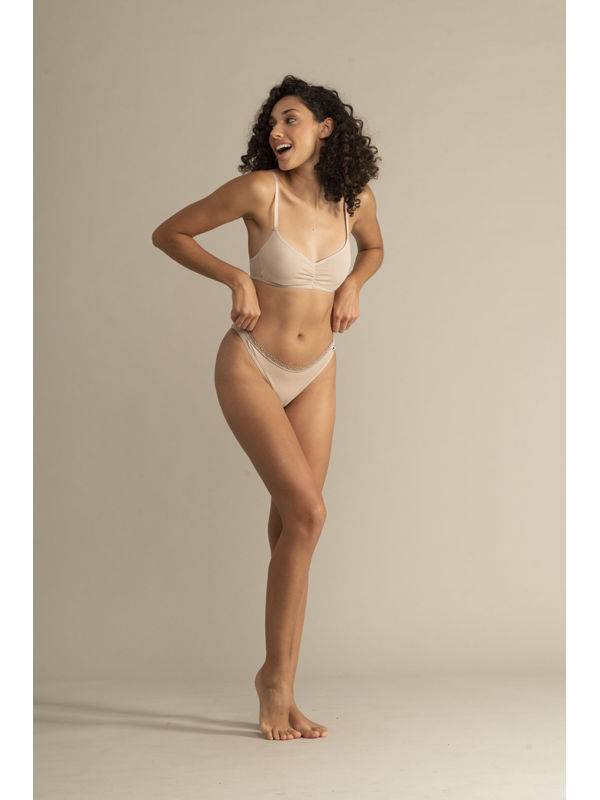 Corpiño Top Algodón Lyc Con Arco Flotante Interno Milano