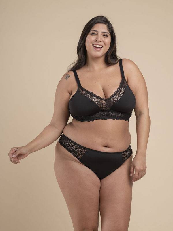 Corpiño Triángulo Doble Taza Microfibra Y Puntilla Paradiso