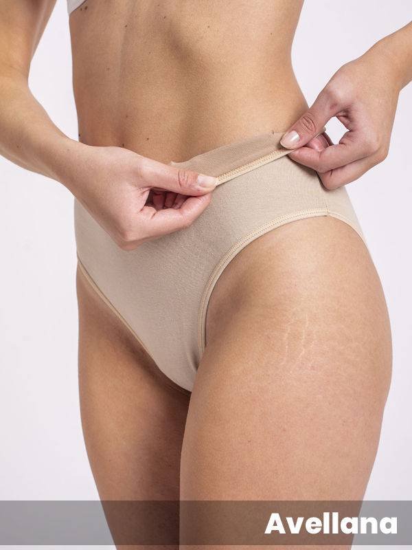 Culote alto CONTROL algodón lyc con retención frontal