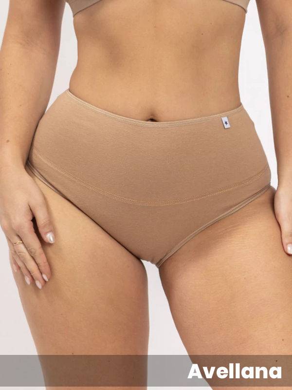 Culote alto CONTROL algodón lyc con faja interna