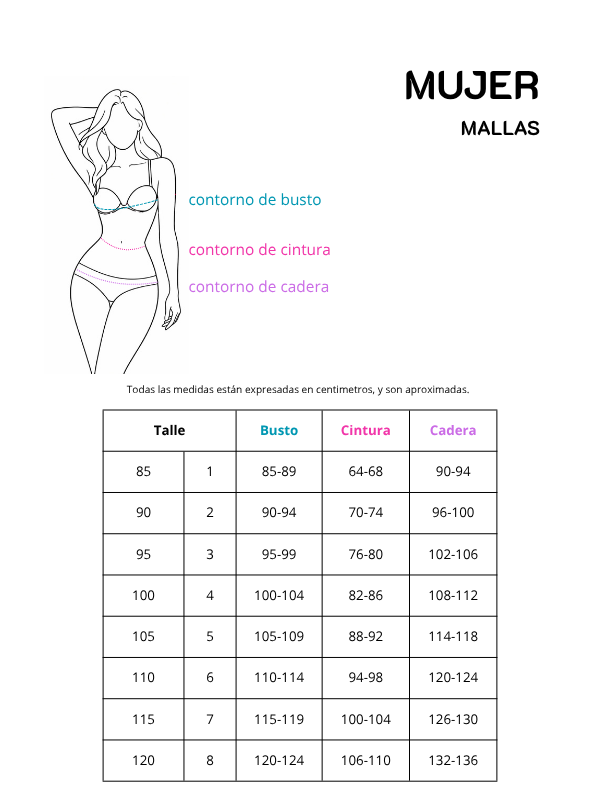 Malla Tanquini aro flotante con tiro corto tiras talles 3 y 4