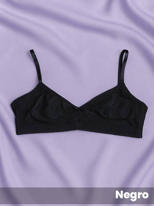 Soutien confort taza doble sin arco de microfibra fantasia