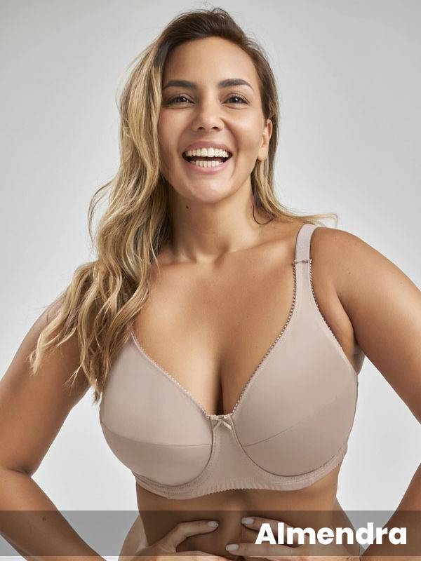 Soutien modelador confort taza doble de tricot reforzado talle especial