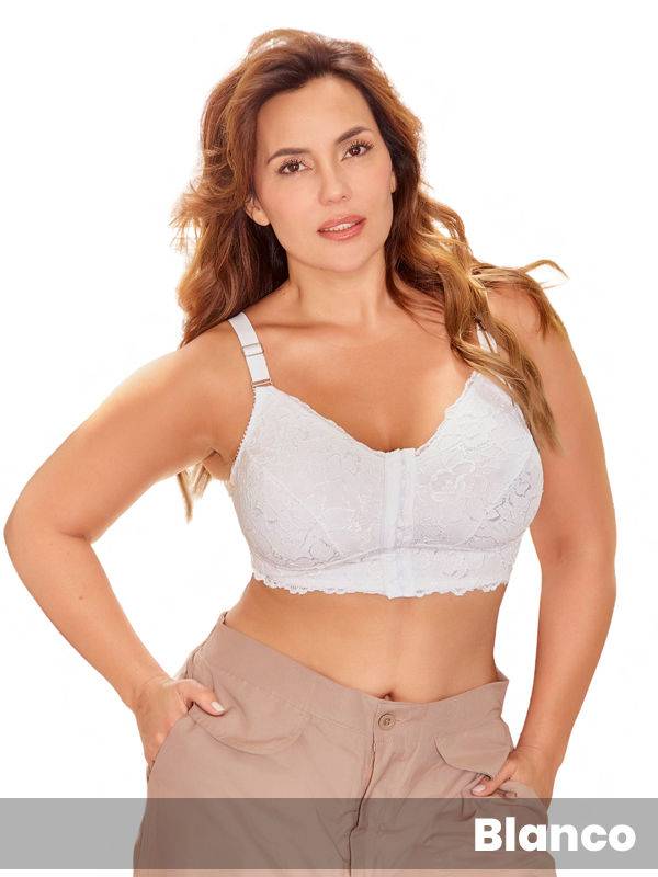 Soutien confort taza doble, sin arco con acceso delantero alg. lycra punt