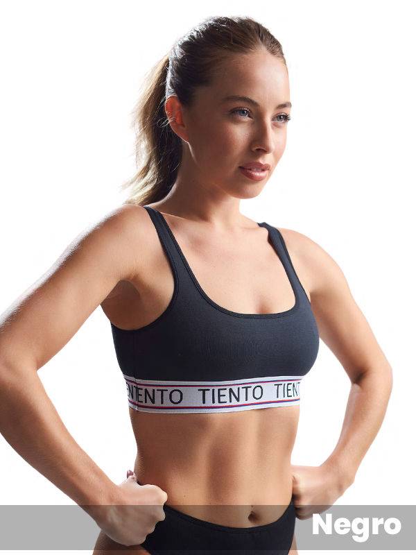 Top deportivo doble taza de algodon y lycra