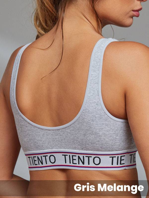 Top deportivo doble taza de algodon y lycra