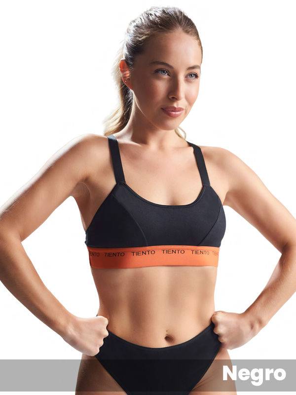 Top deportivo de algodón y lycra