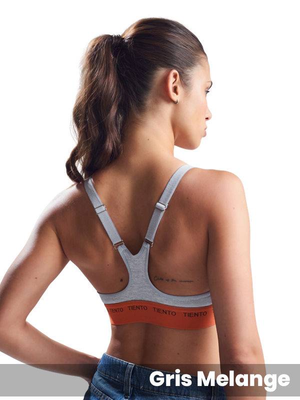 Top deportivo de algodón y lycra