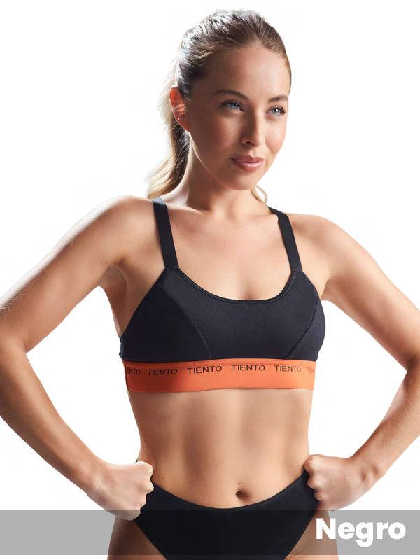 Top deportivo de algodón y lycra talle especial