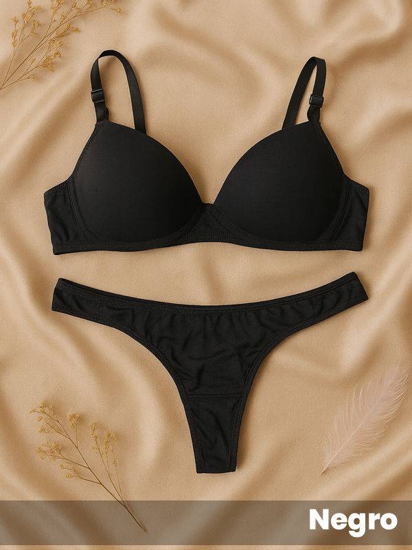 Conjunto Triángulo taza soft y colaless de microfibra