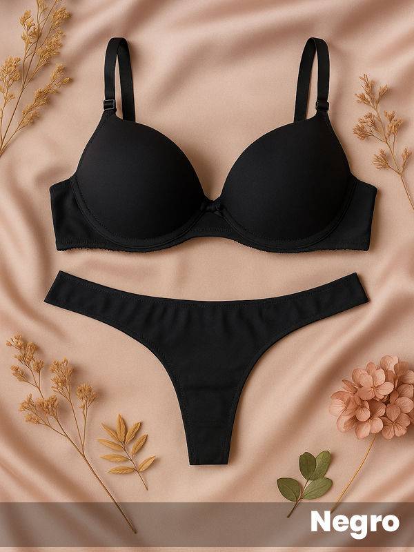 Conjunto taza soft con colaless de algodón lycra