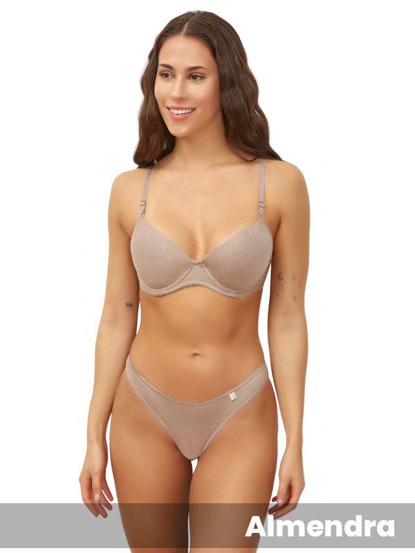 Conjunto taza soft con colaless de algodón lycra