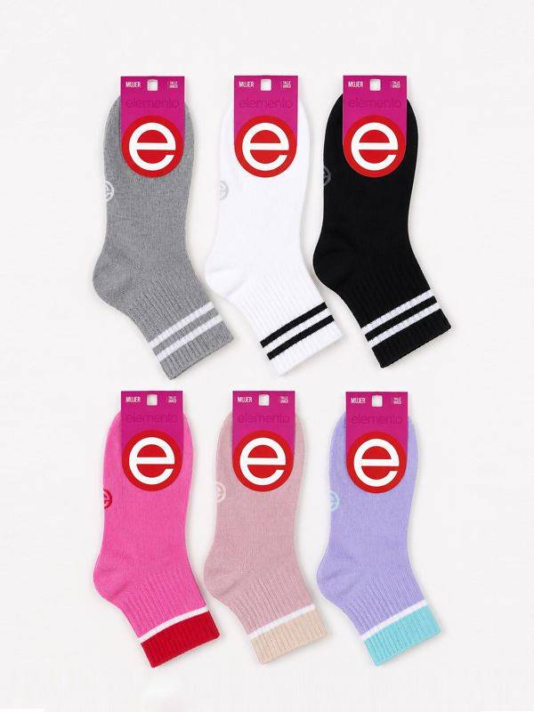 Sock dama media caña morley rayado