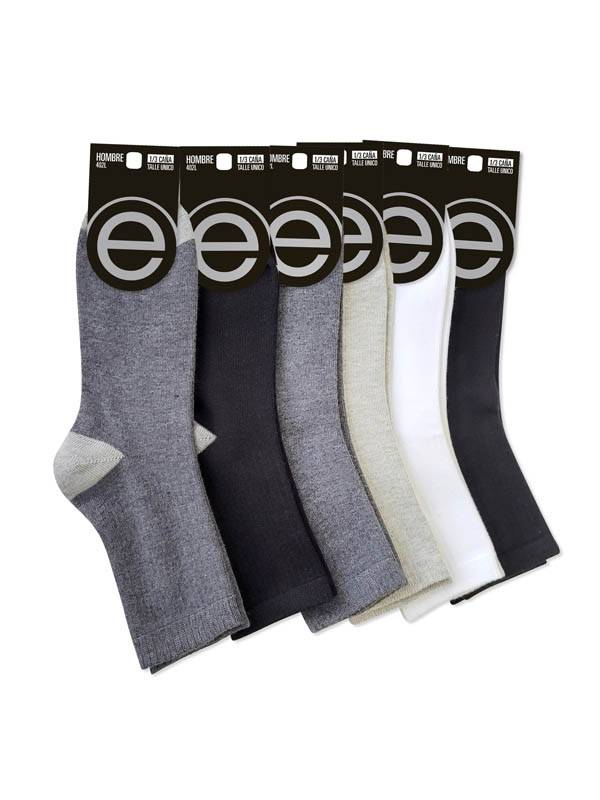 Sock Hombre Media Caña Morley Liso Surtido