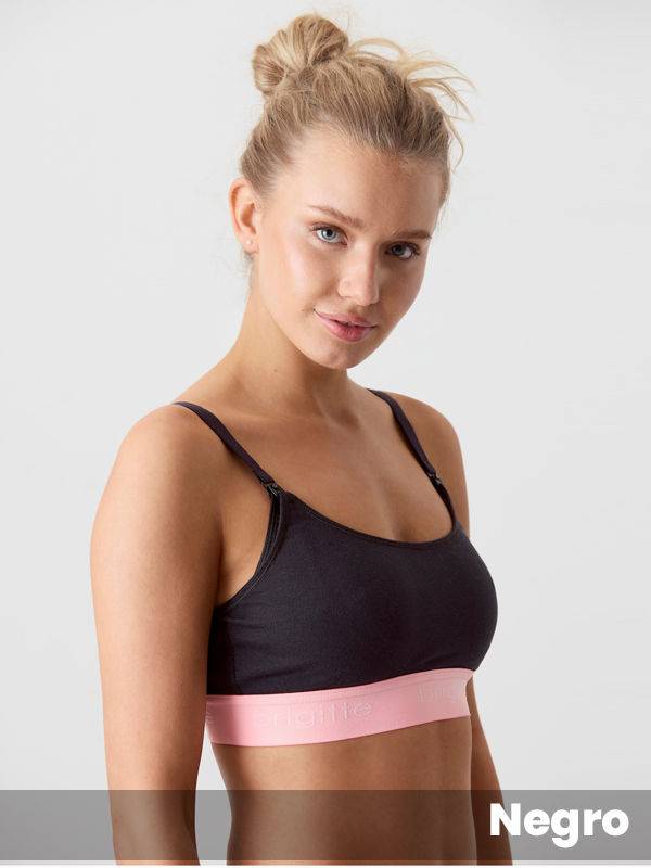 Corpiño MOM de algodón & lycra con elástico personalizado