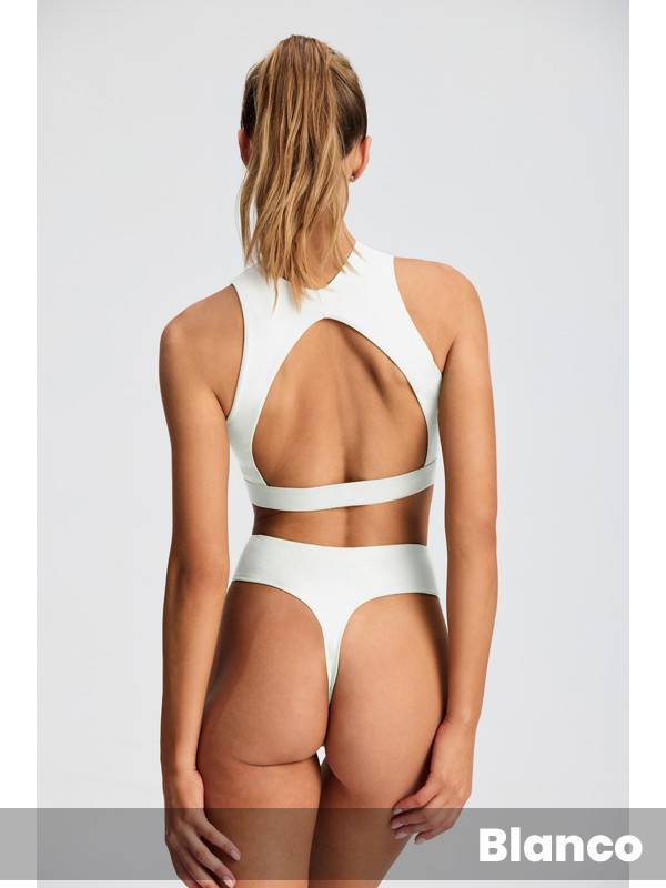 Conjunto de algodón & lycra corte americano y less tiro alto.