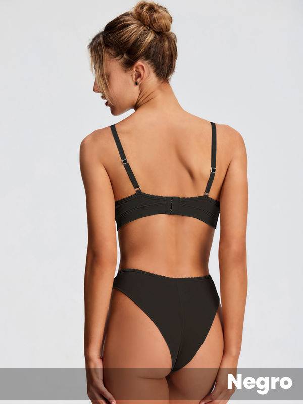 Conjunto con taza soft de algodón & lycra y vedetina.