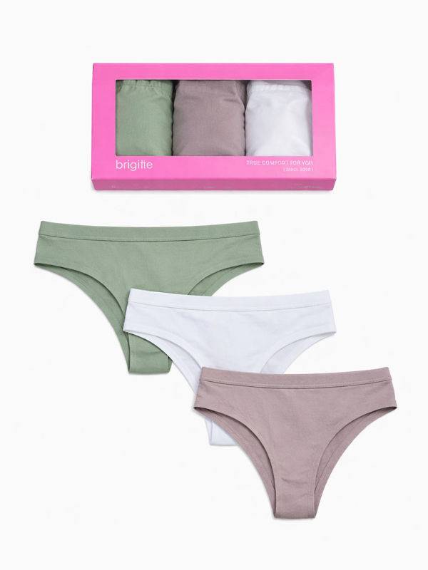 Pack x3 culotte-less de algodón & lycra