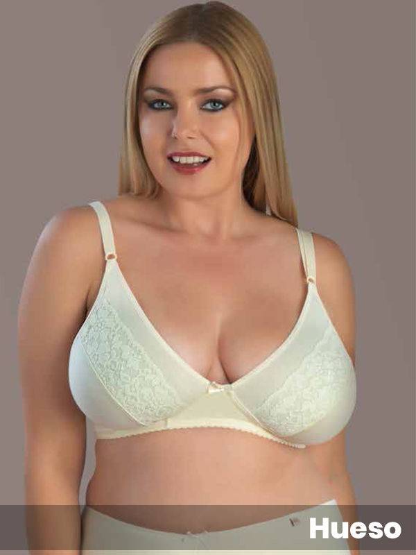 Corpiño Reductor Algodón Con Lycra Con Puntilla