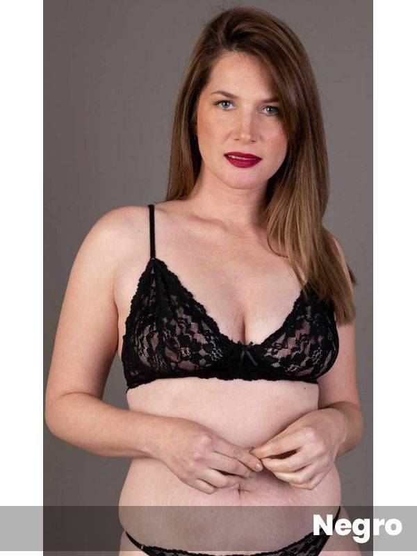 Conjunto con base de puntilla con colaless