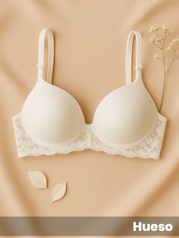 Corpiño Soft grande sin push up microfibra y puntilla