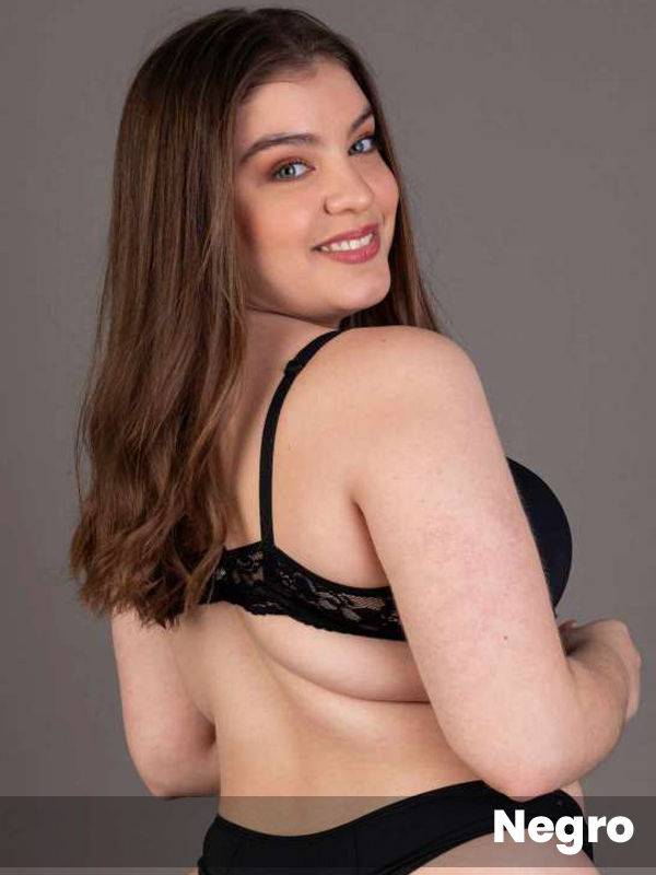 Corpiño Soft grande sin push up microfibra y puntilla