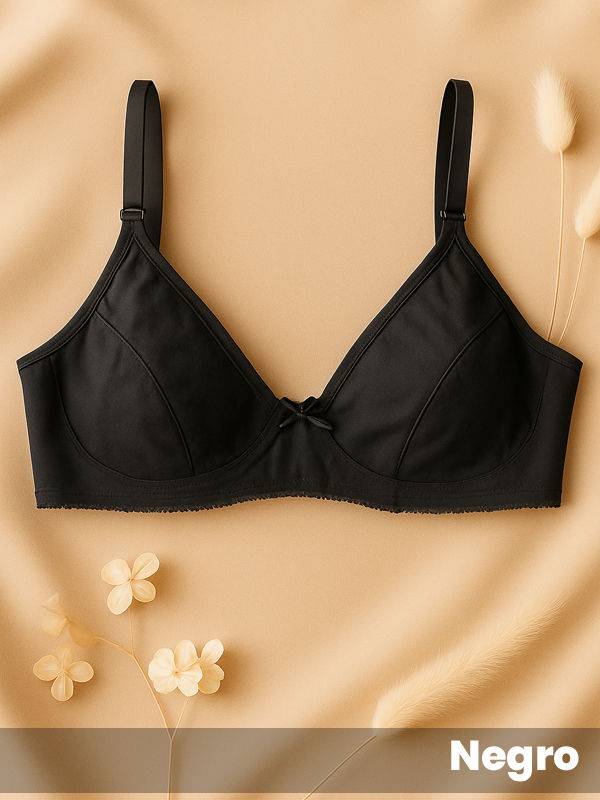 Corpiño reductor con aro algodón con lycra, tela reforzada