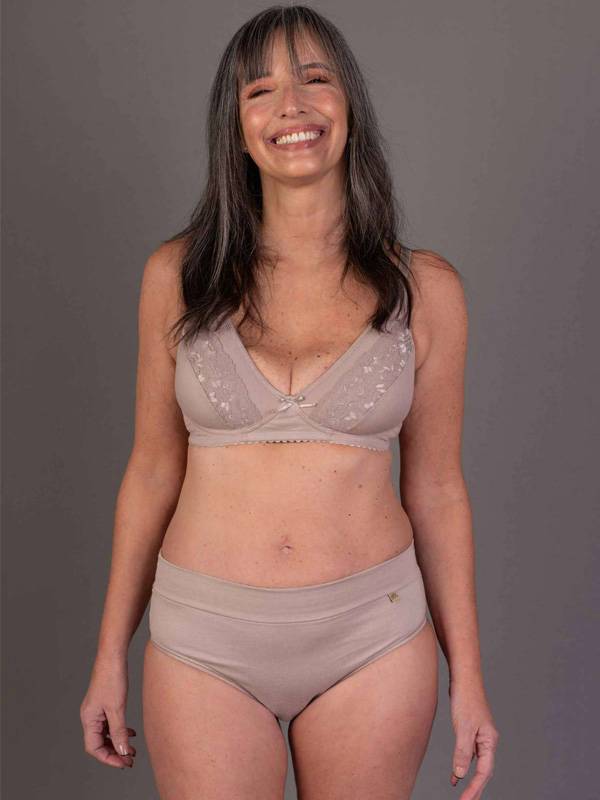 Culote Less Algodon Con Lycra Cintura Alta Tela