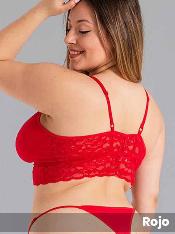 Corpiño bralette de puntilla