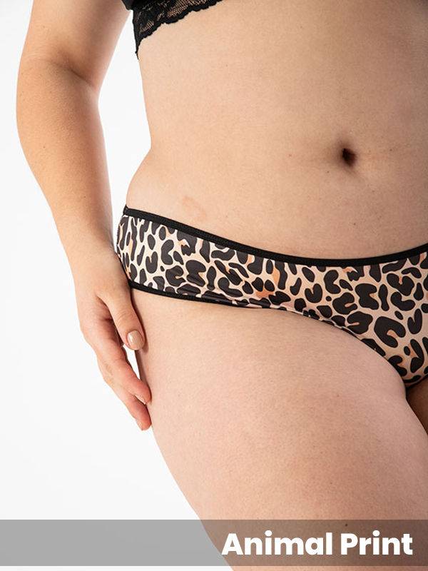 Colaless animal print microfibra