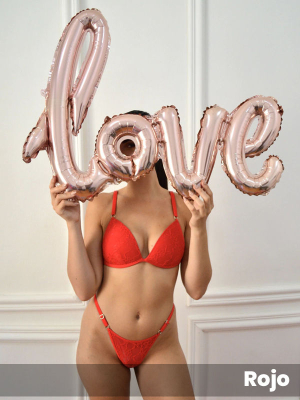 Conjunto Triangulo Soft Y Less Reg De Encaje